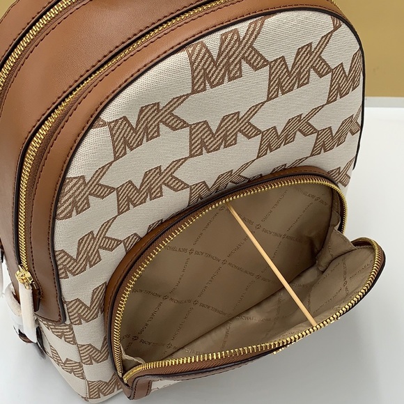 MICHAEL KORS Jaycee Medium Logo Jacquard Backpack Luggage color - Picture 10 of 16